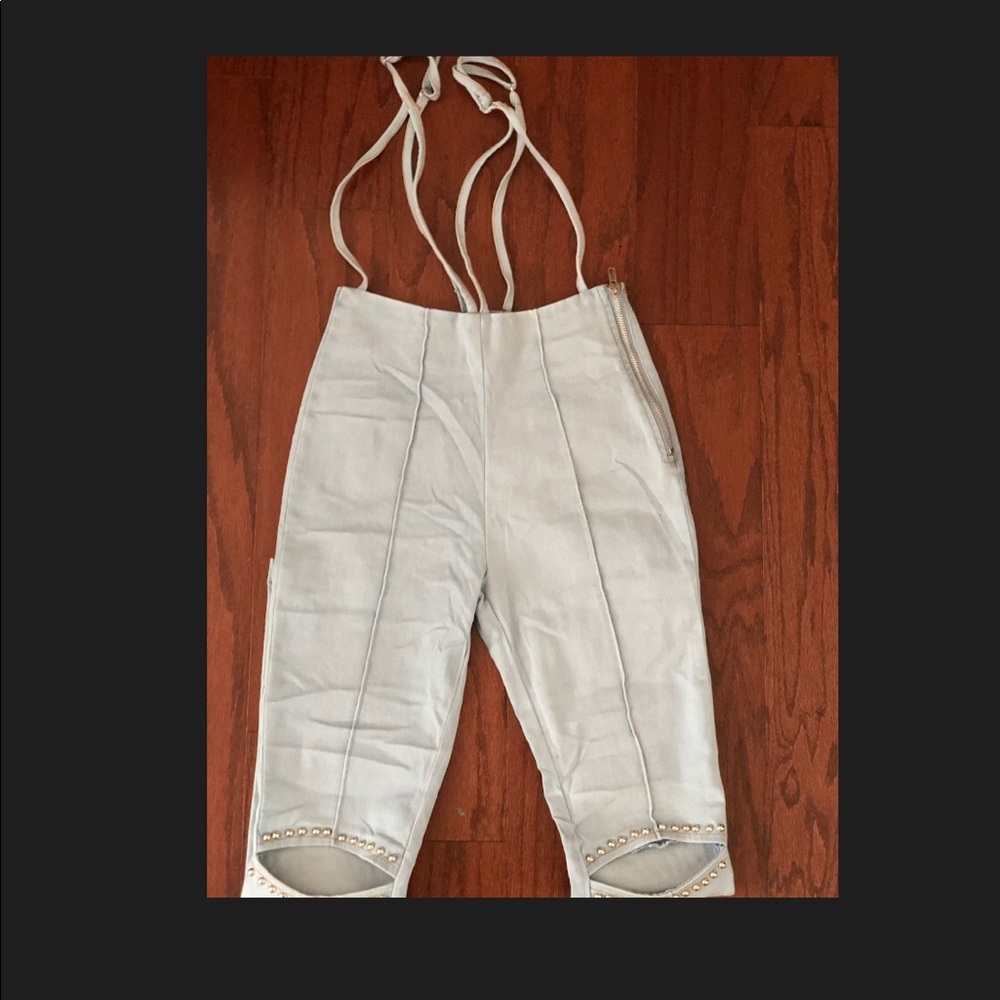 Sky denim overalls- NWT